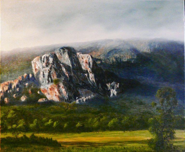 Grampians near Stawell, Victoria, Australian Landscape Oil Painting by Artist Garry Purcell