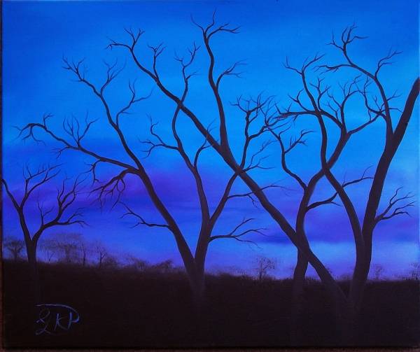 Simply Twilight Sunset Original Oil Painting by Artist Garry Purcell