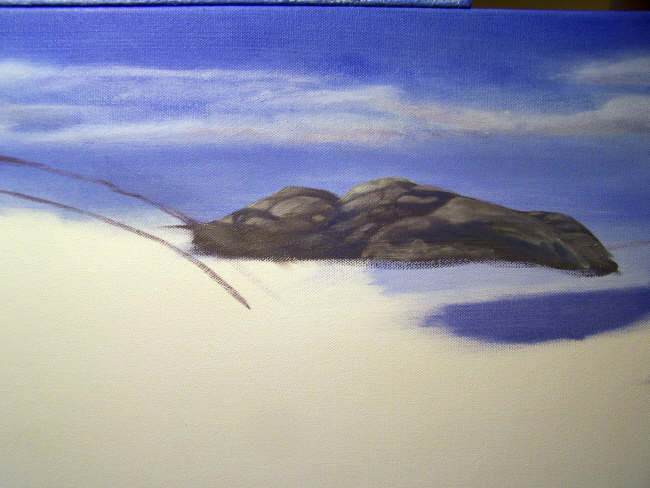 Tidal River Mouth Demo Oil Painting Part 003