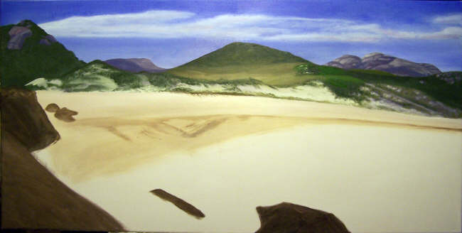 Tidal River Mouth Demo Oil Painting Part 006