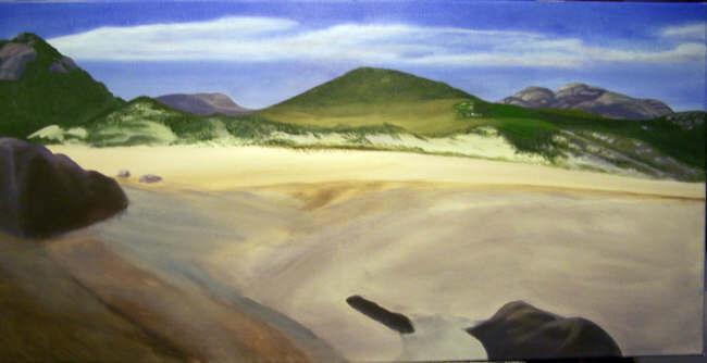 Tidal River Mouth Demo Oil Painting Part 007